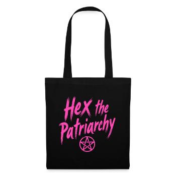 Hex The Patriarchy - Feminist Statement - Tote Bag - black - Front