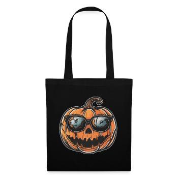 Cool Halloween pumpkin - Tote Bag - black - Front