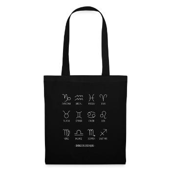 Zodiac Signs - Tote Bag - black - Front