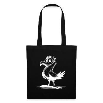 Comedy bird laugh guarantee with beak - Tote Bag - black - Front