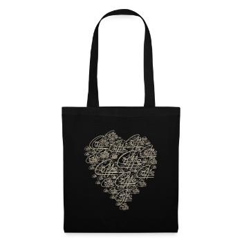 L’amour du café V1 - Sac en tissu - noir - Devant
