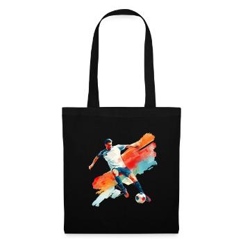 Dynamic soccer player in motion - Tote Bag - black - Front