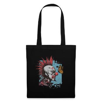 clownPunk et papillon - Sac en tissu - noir - Devant