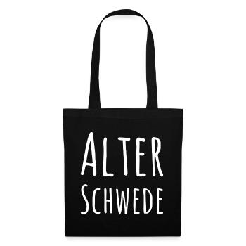 Alter Schwede Fun Design - Stoffbeutel - Schwarz - Vorne