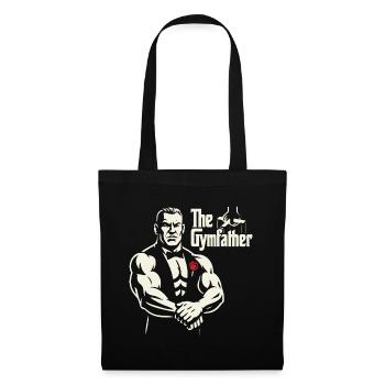 Das GymFather Bold Poster-Design - Stoffbeutel - Schwarz - Vorne