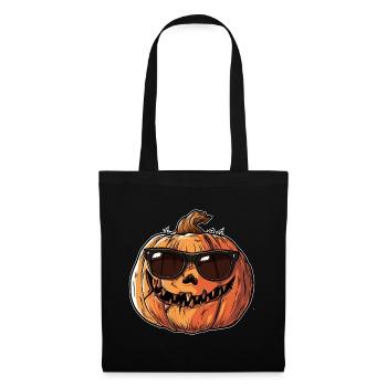 Cool Halloween pumpkin - Tote Bag - black - Front