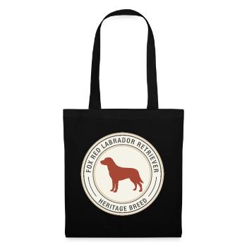 Labrador Retriever Emblem Design - Stoffbeutel - Schwarz - Vorne
