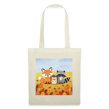 Autumnal forest animal trio - Tote Bag - nature - Front