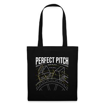 Gear Teeth Anatomy – Perfect Pitch Edition - Tote Bag - black - Front
