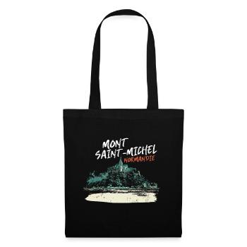 Stylized Mont Saint-Michel - Tote Bag - black - Front