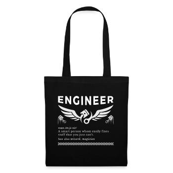 ENGINEER – The Definition Tee - Tote Bag - black - Front