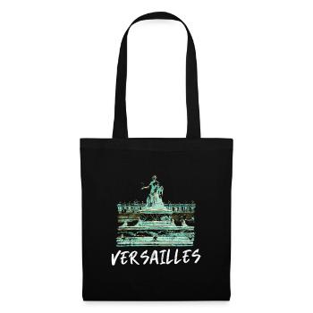 Versailles, Fontaine Baroque - Sac en tissu - noir - Devant