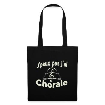 I can't I have a choir - Tote Bag - black - Front