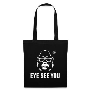 Gorille avec lunettes de soleil Eye See You - Sac en tissu - noir - Devant
