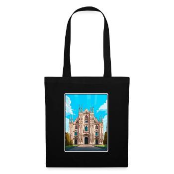 Milan Italy Gothic Cathedral Under Bright Sky - Tote Bag - black - Front