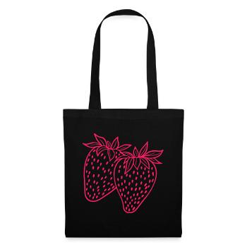 Strawberry neon - Tote Bag - black - Front