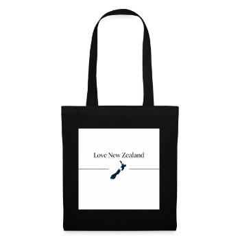 Love New Zealand Silhouette - Sac en tissu - noir - Devant