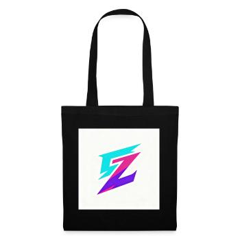 Zigzag Neon Gradient Logo - Tote Bag - black - Front