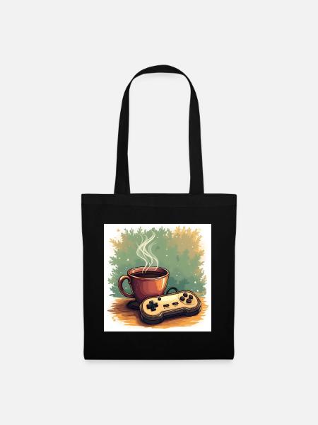 Caffeine & Campaigns - Stoffbeutel - Schwarz