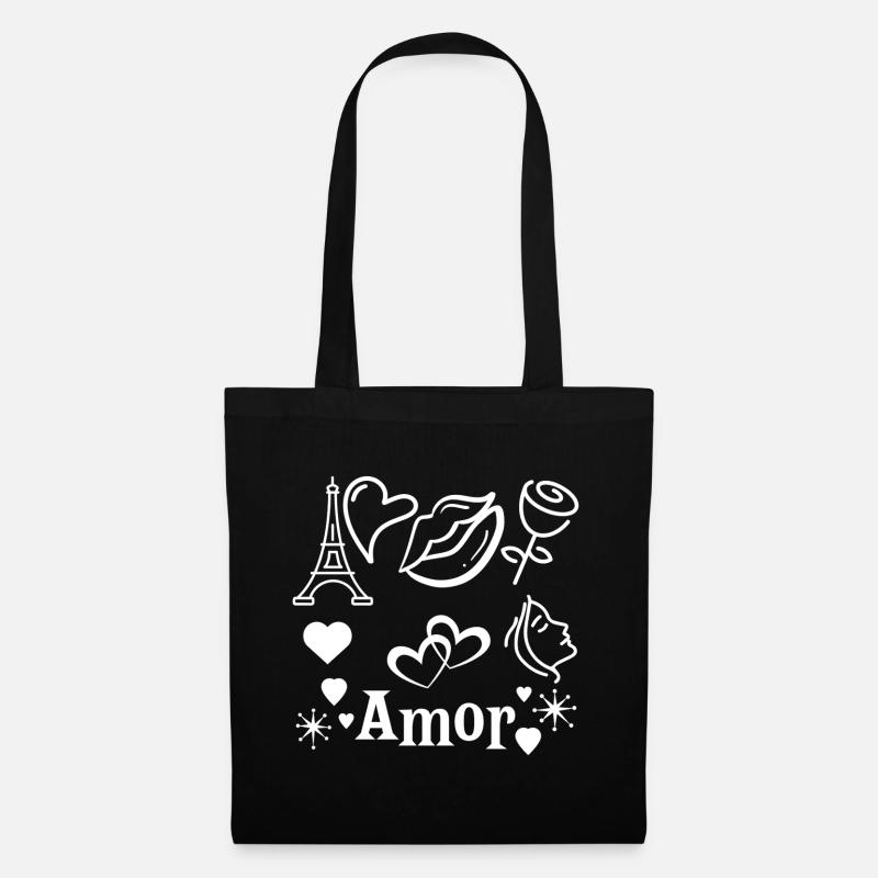 Amor - Stoffbeutel - Schwarz