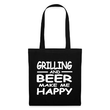 Griller - Sac en tissu - noir - Devant