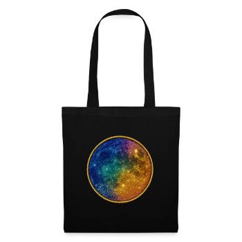 Kosmischer Regenbogenkreis - Stoffbeutel - Schwarz - Vorne