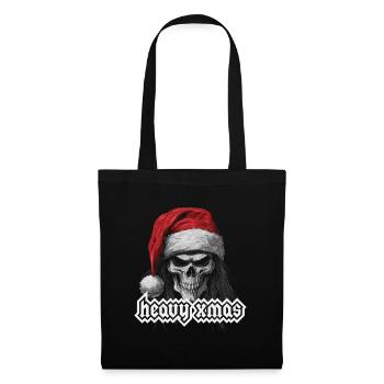 Heavy Metal Weihnachten - Stoffbeutel - Schwarz - Vorne