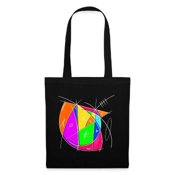 Colored Chaos Sign Art - Tote Bag - black - Front