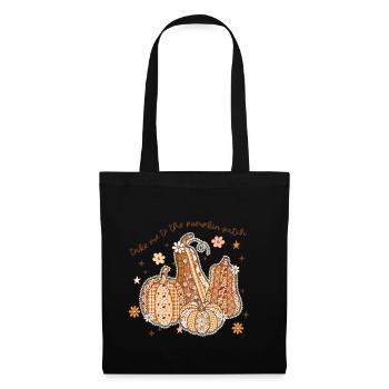 Patchwork Pumpkin Patch - Tote Bag - black - Front