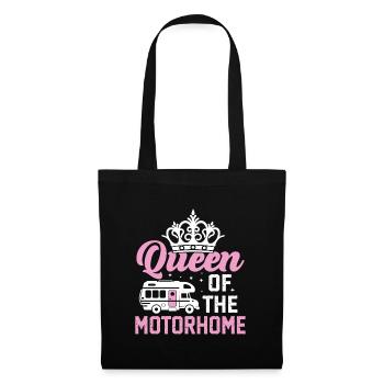 Reine du camping-car - Sac en tissu - noir - Devant