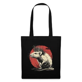 Punk Rock Rat - Tote Bag - black - Front