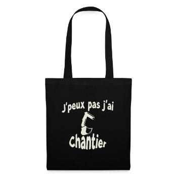 I can't I have a job site - Tote Bag - black - Front