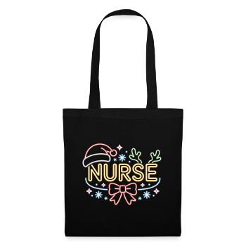 Happy Christmas Nurse - Tote Bag - black - Front