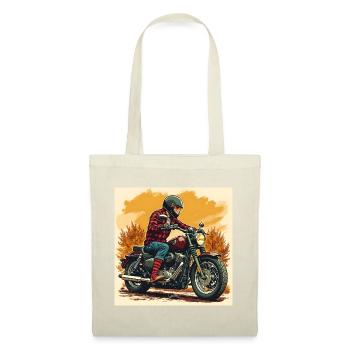 Plaid Socks + Biker Illustration - Tote Bag - nature - Front