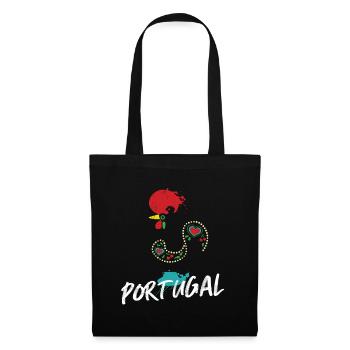 Barcelos Rooster Colorful Illustration Portugal - Tote Bag - black - Front