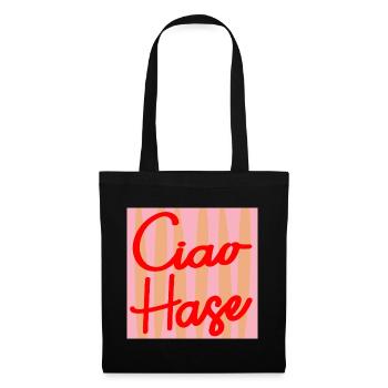 CIAO HASE SELBSTWERT - Stoffbeutel - Schwarz - Vorne