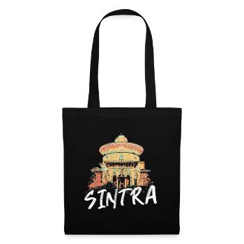 Architecture parc Monserrate Sintra illustration - Sac en tissu - noir - Devant