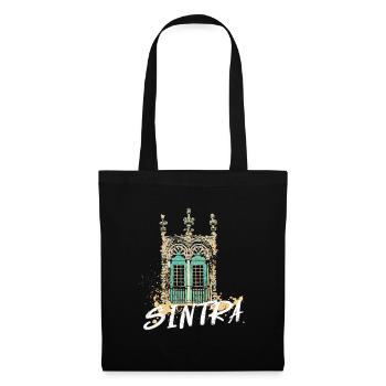 Fenêtre manuéline Sintra illustration Portugal - Sac en tissu - noir - Devant