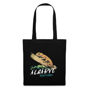 Chameleon of the Algarve colorful illustration - Tote Bag - black - Front