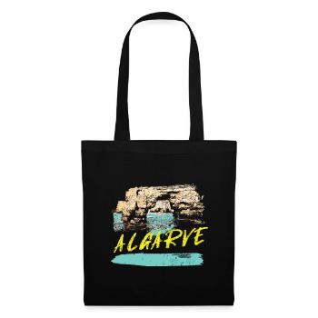 Cliffs Algarve illustration Portugal - Tote Bag - black - Front