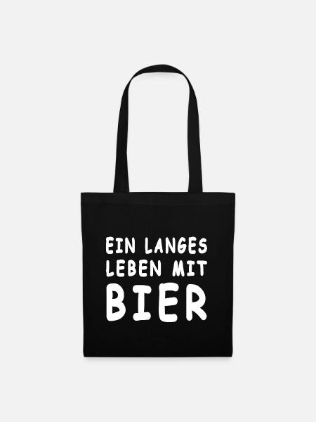 Bier - Stoffbeutel - Schwarz
