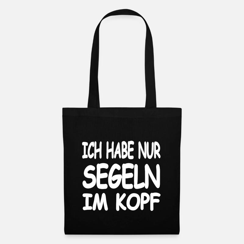 Segeln - Stoffbeutel - Schwarz