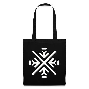 Sleek geometric flake - Tote Bag - black - Front