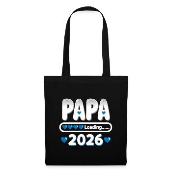 2026 Papa Loading – Father-to-be Gift - Tote Bag - black - Front