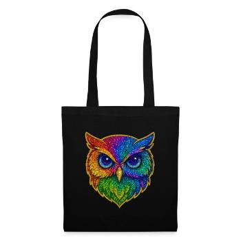 Owl | Tawny Owl | Rainbow Owl Magic - Tote Bag - black - Front