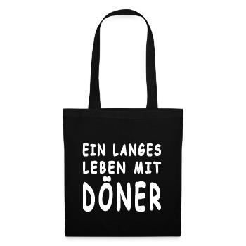 Döner - Stoffbeutel - Schwarz - Vorne