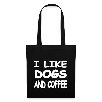 canine - Sac en tissu - noir - Devant