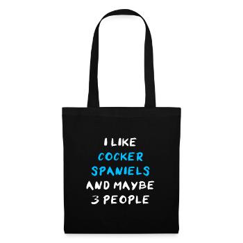 Cocker Spaniel - Sac en tissu - noir - Devant