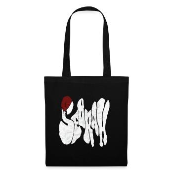 Savage "SEBRAH" Graffiti Font Marble - Tote Bag - black - Front