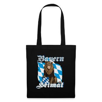 Bavière Home Lion - Sac en tissu - noir - Devant